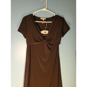 Rolla Coster Womens Long Black Short Sleeve Dress Size L